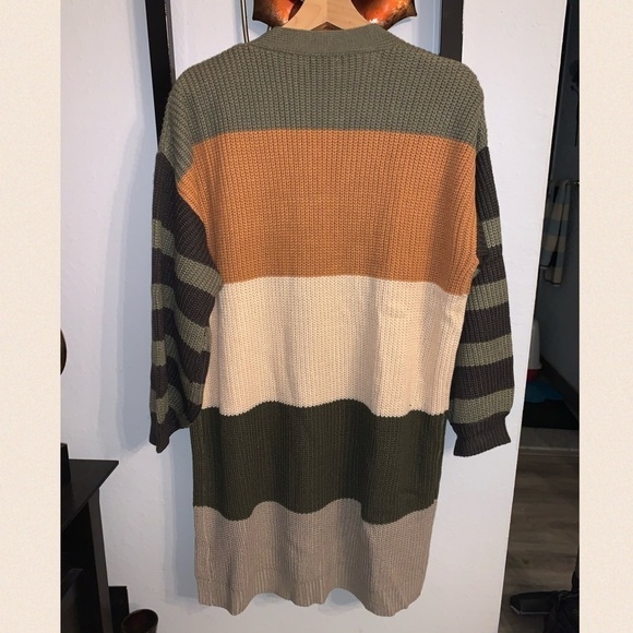 So Pretty! Oversized Knit Striped Cardigan - Picture 6 of 13